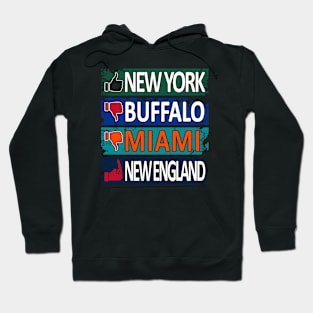 New York Pro Football - Funny East Rivals Hoodie